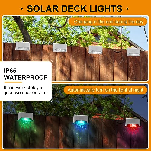 32 Pcs Solar Deck Step Lights Outdoor (32 Count)
