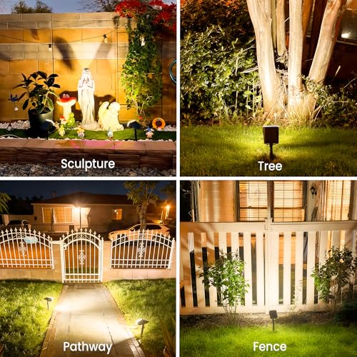 Solar Spot Lights Outdoor Waterproof (6 Count)