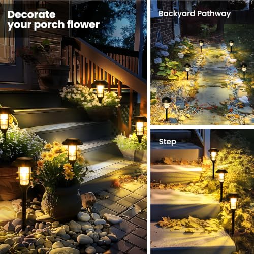 Solar Pathway Lights Waterproof Outdoor Lighting (8 Count)