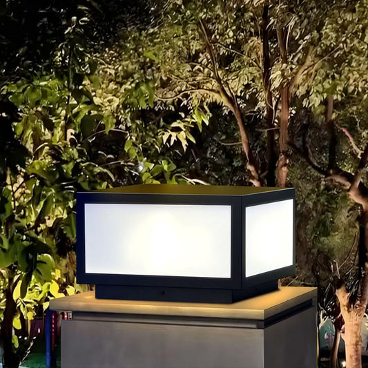 Outdoor Solar Post Lights 10X10 in