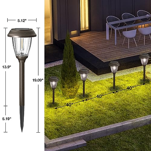Solar Pathway Lights Outdoor (6 Count)