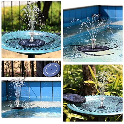 3.5W Solar Fountain Pump for Bird Bath Separated Design & 8 Nozzles
