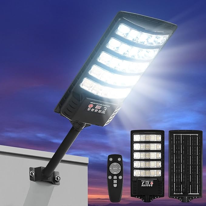 Super Bright Solar Lights Outdoor, Solar Motion Sensor Light, Waterproof Security Flood Light with 3 Modes for Garden, Yard, Pathway (1 Pack)