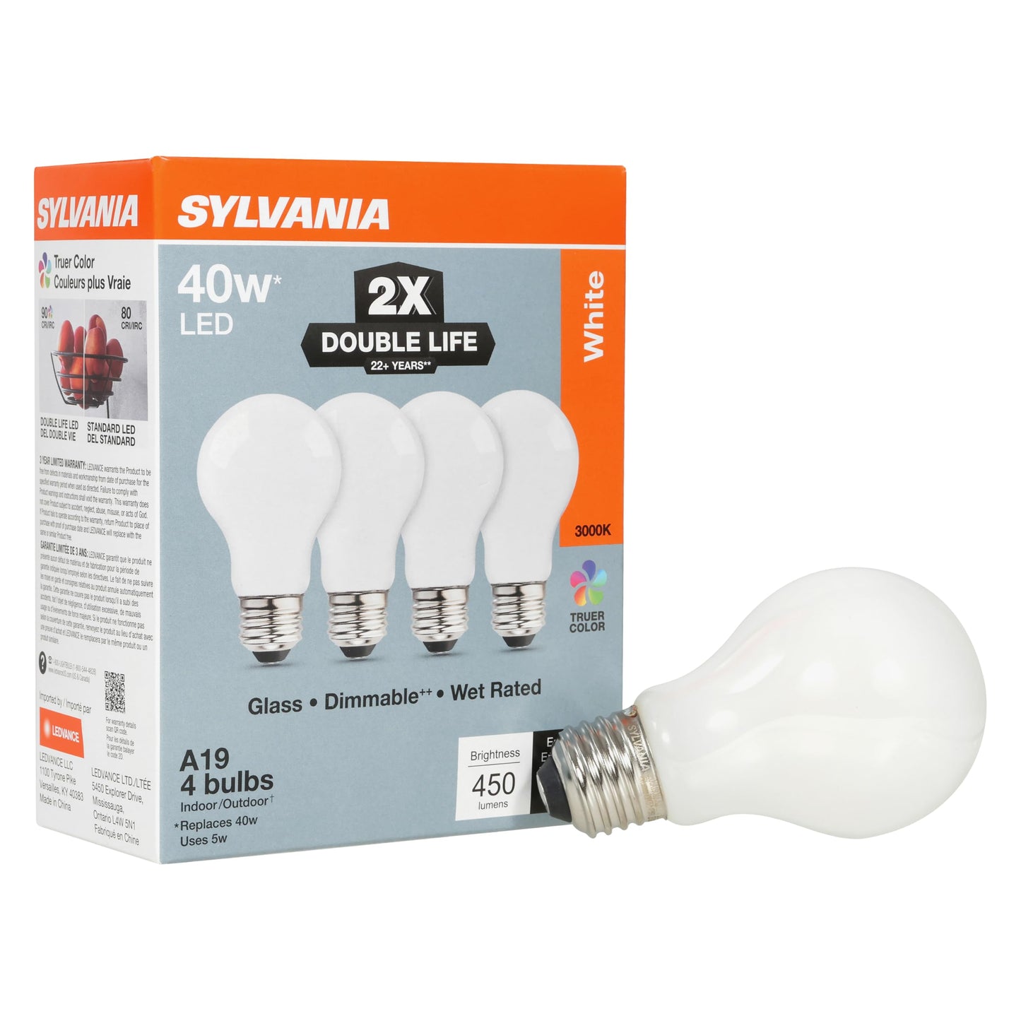 Sylvania Double Life LED Light Bulb (4 Count)