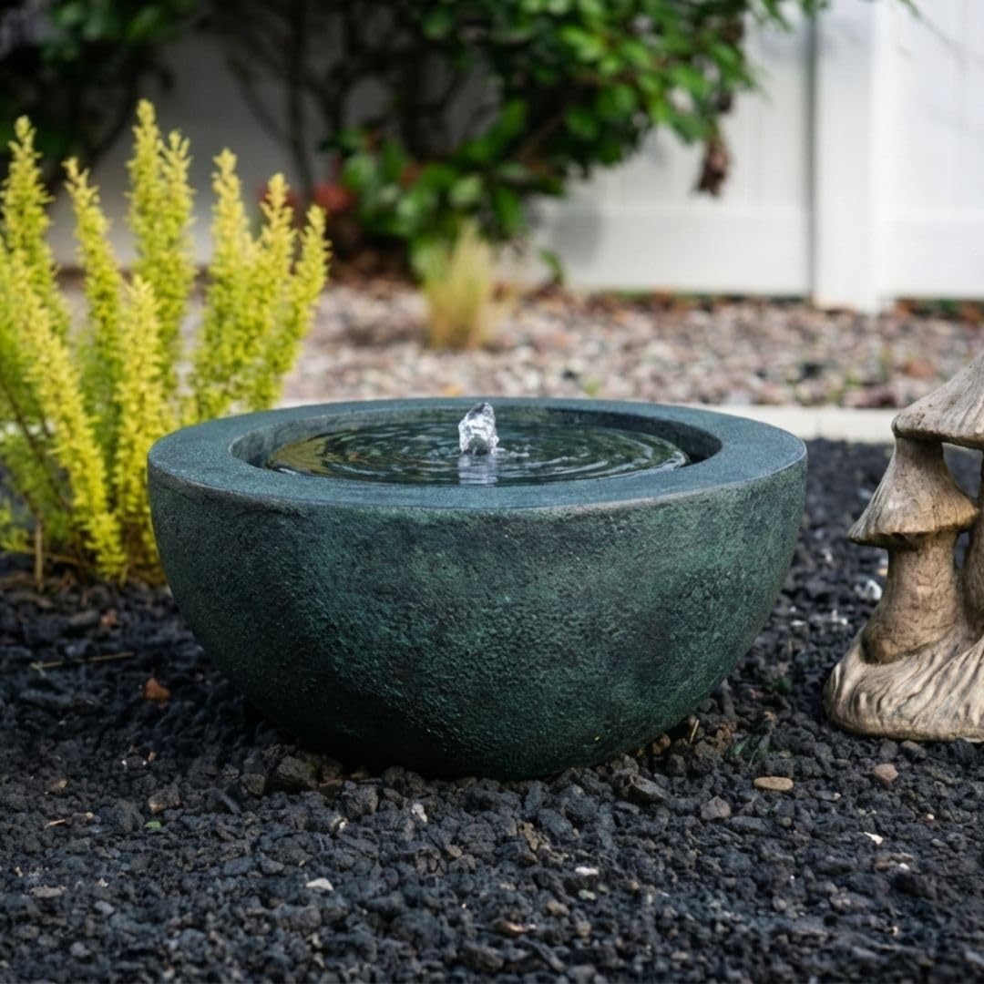 9.65" H Round Sphere Water Fountain Indoor