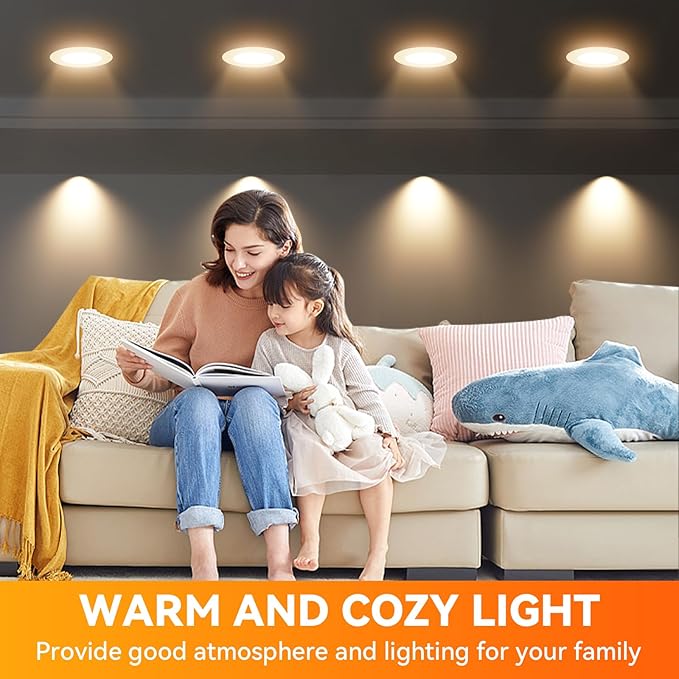 TJOY 12 Pack BR30 Led Bulb 65W Equivalent, Dimmable Flood Light Bulbs Indoor, E26 Base, 3000K Warm White, 9W, 800 LM, Recessed Lighting Bulbs for Ceiling, Recessed Can, Living Room and Kitchen