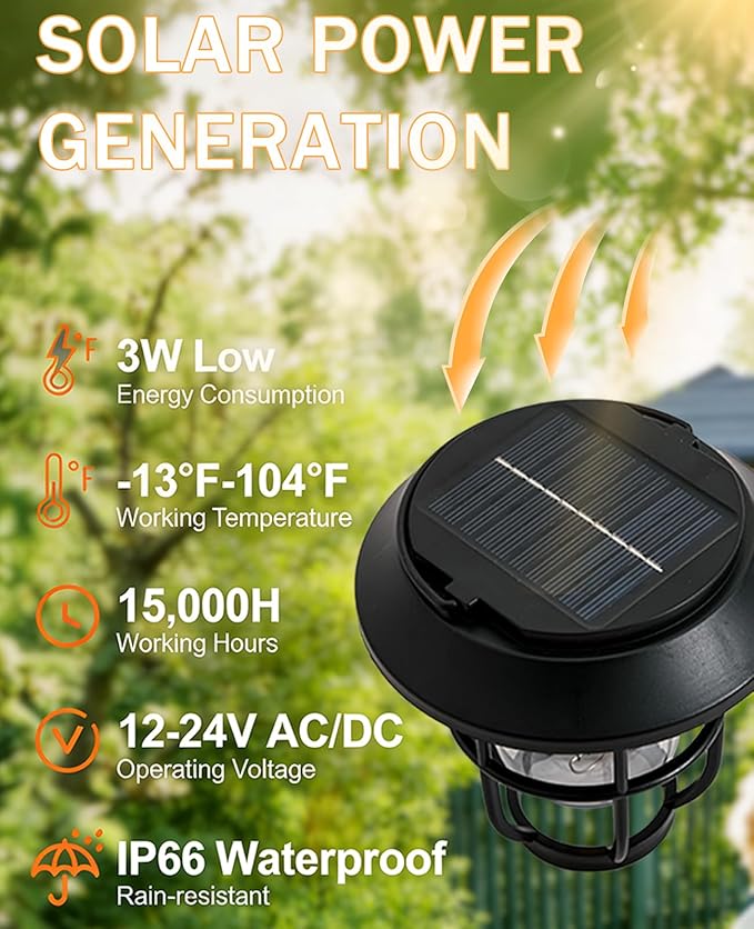 Outdoor Solar Floor Lamp, 65.4" Wireless Rattan Floor Lamp with Woven Lampshade & Black Metal Pole Base, Battery Operated Vintage Outdoor Waterproof Standing Lamps for Patio Garden Balcony Deck