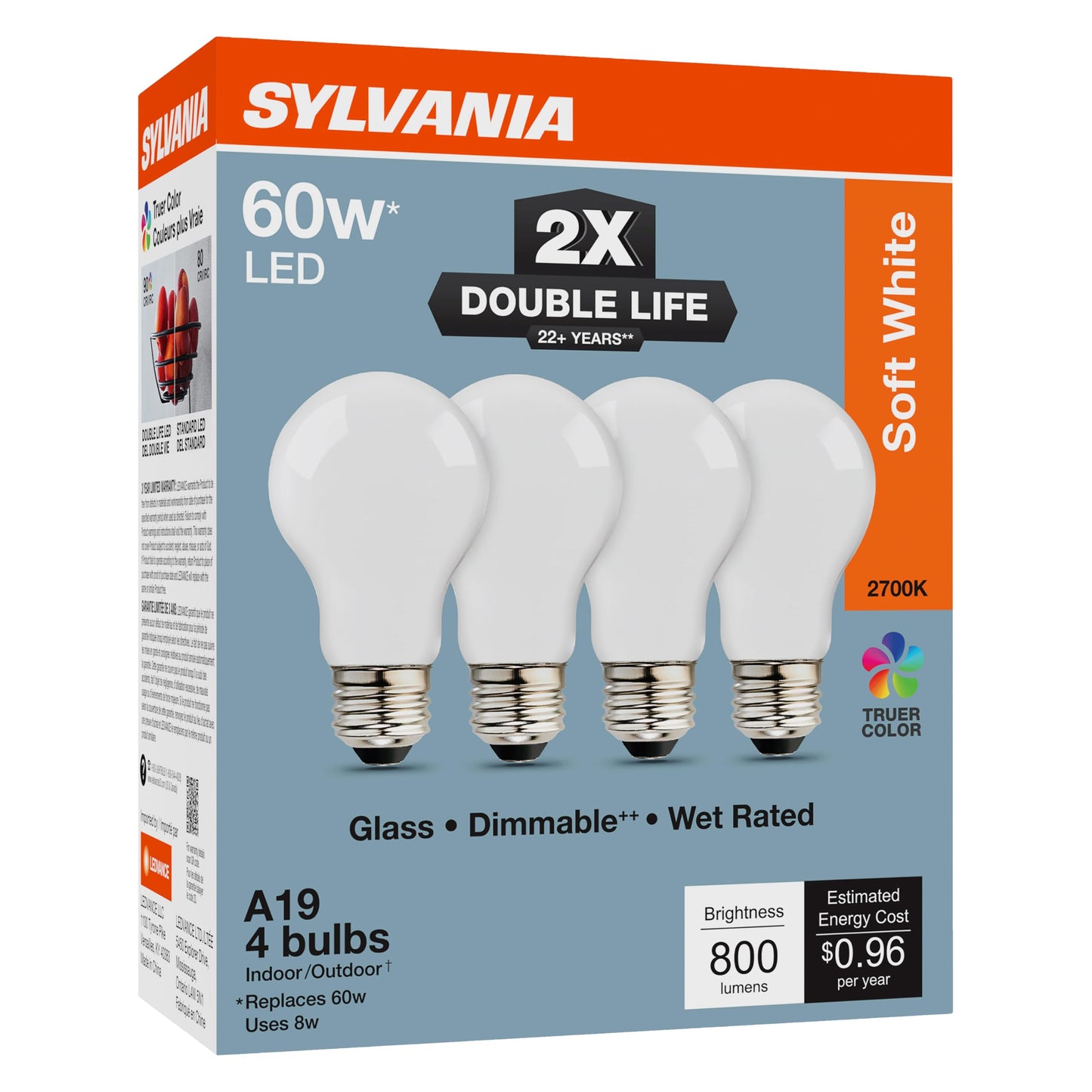 Sylvania Double Life LED Light Bulb (4 Count)