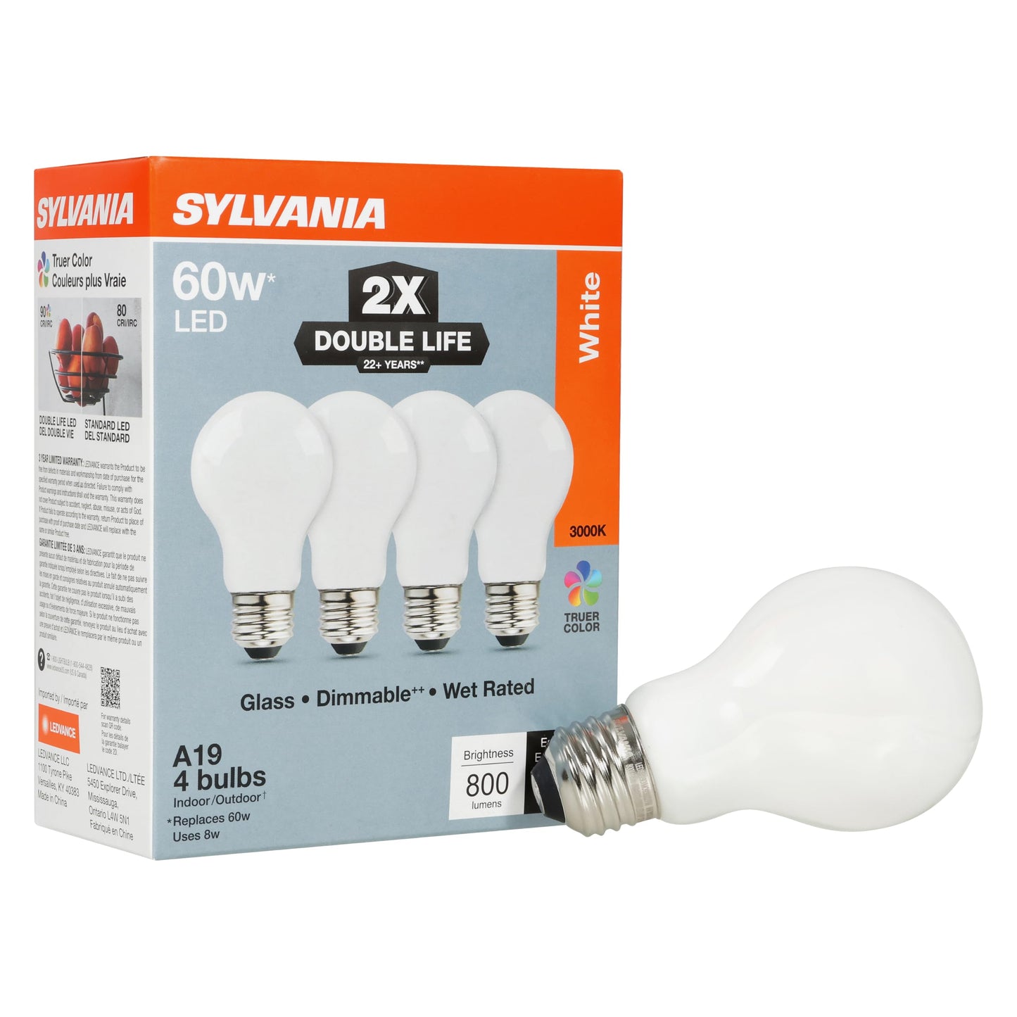 Sylvania Double Life LED Light Bulb (4 Count)