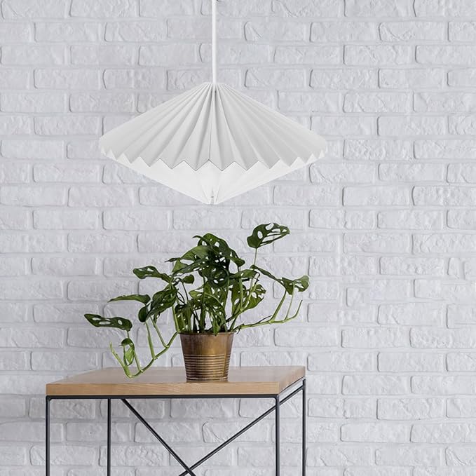 Modern Origami Folding Lantern Lampshade Premium Lamp Accessory Decorative Hanging Light Cover for Diffuse Warm Ambient Lighting