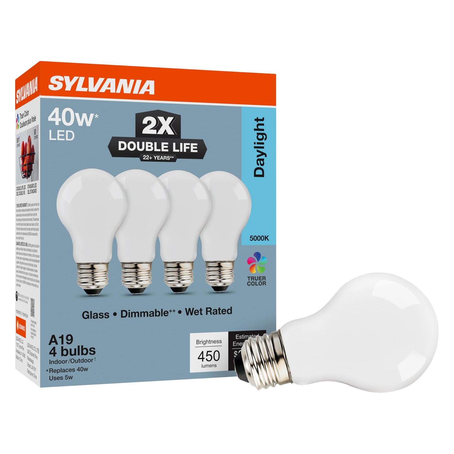 Sylvania Double Life LED Light Bulb (4 Count)
