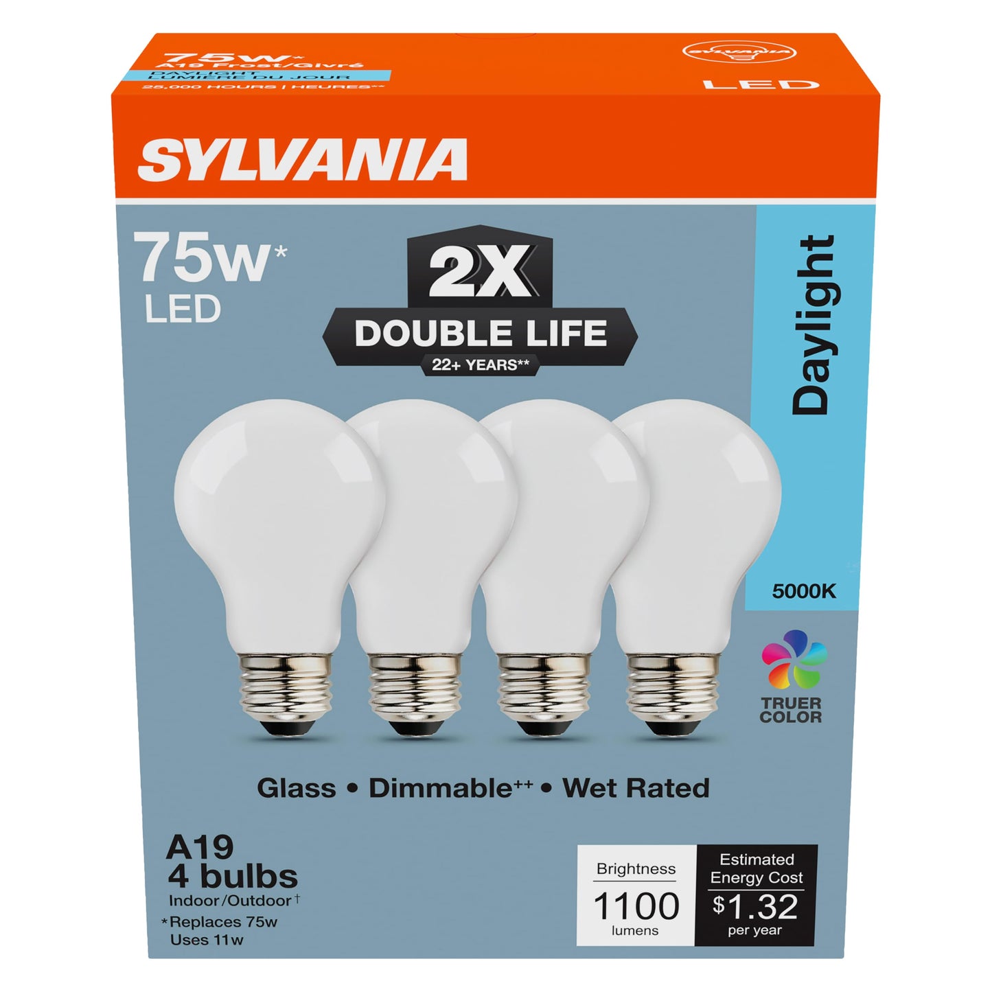 Sylvania Double Life LED Light Bulb (4 Count)