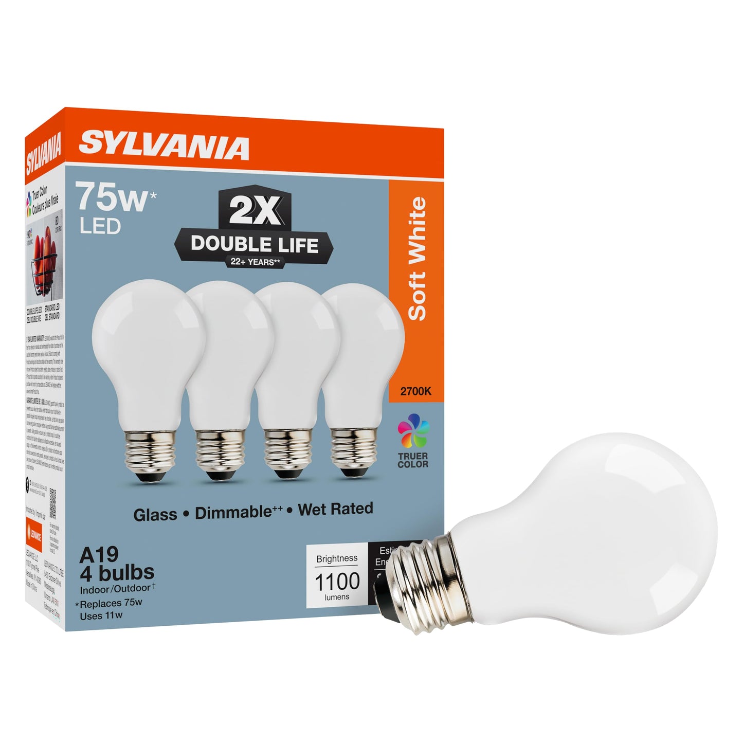 Sylvania Double Life LED Light Bulb (4 Count)