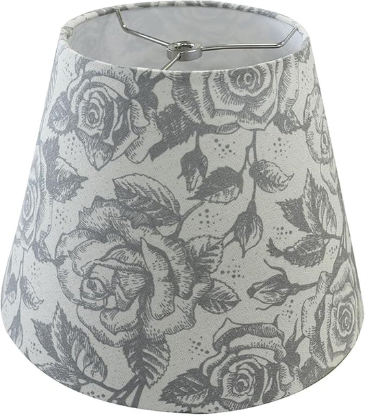 TOOTOO STAR Small Lamp Shades, Printed Lamp Shades for Table Lamps 6" Top x 10" Bottom x 7.5" High, Fabric Lampshade Replacement for Bedside Lamp, Wall Sconces, Spider Fitter