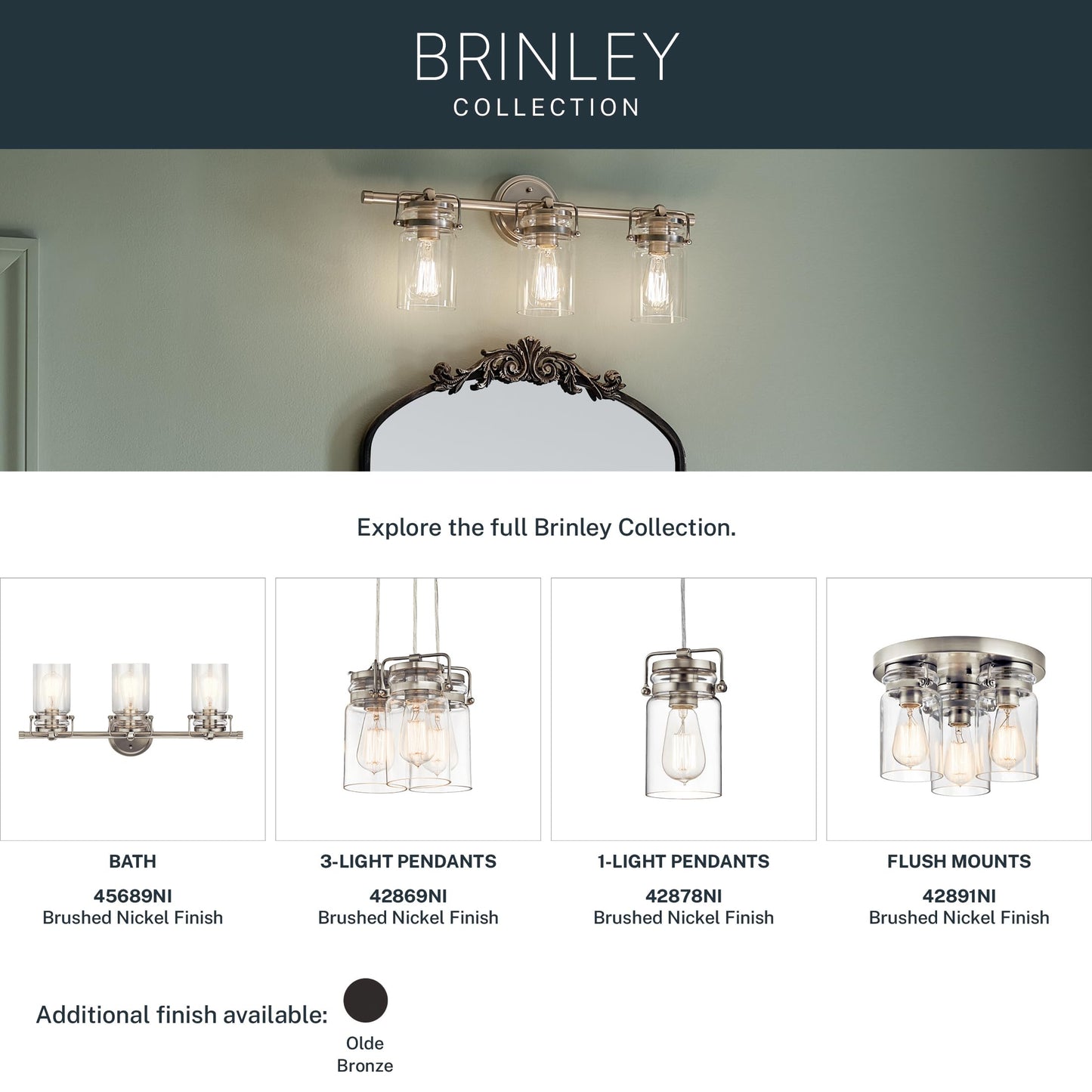 Brinley 4 Light Farmhouse Vanity Light