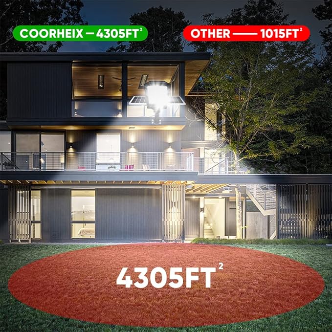 Solar Street Lights Outdoor, 6600W Solar Flood Parking Lot Lights With Remote Security Motion Sensor Led Fixture Dusk to Dawn IP66 Waterproof For Stadium,Pathway,Yard,Driveway,Roadway,Basketball Court