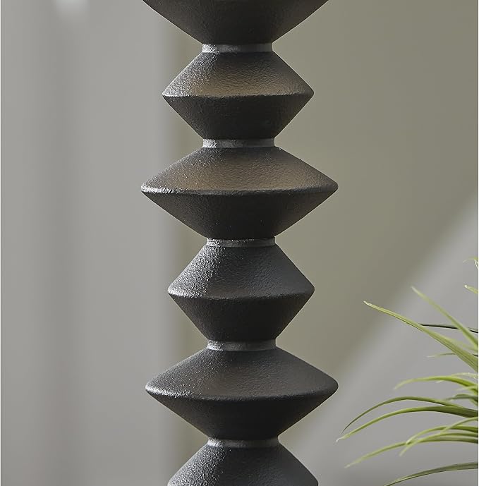 Signature Design by Ashley Luanndon Modern Polyresin Buffet Lamp with 3-Way Switch, Black & Beige