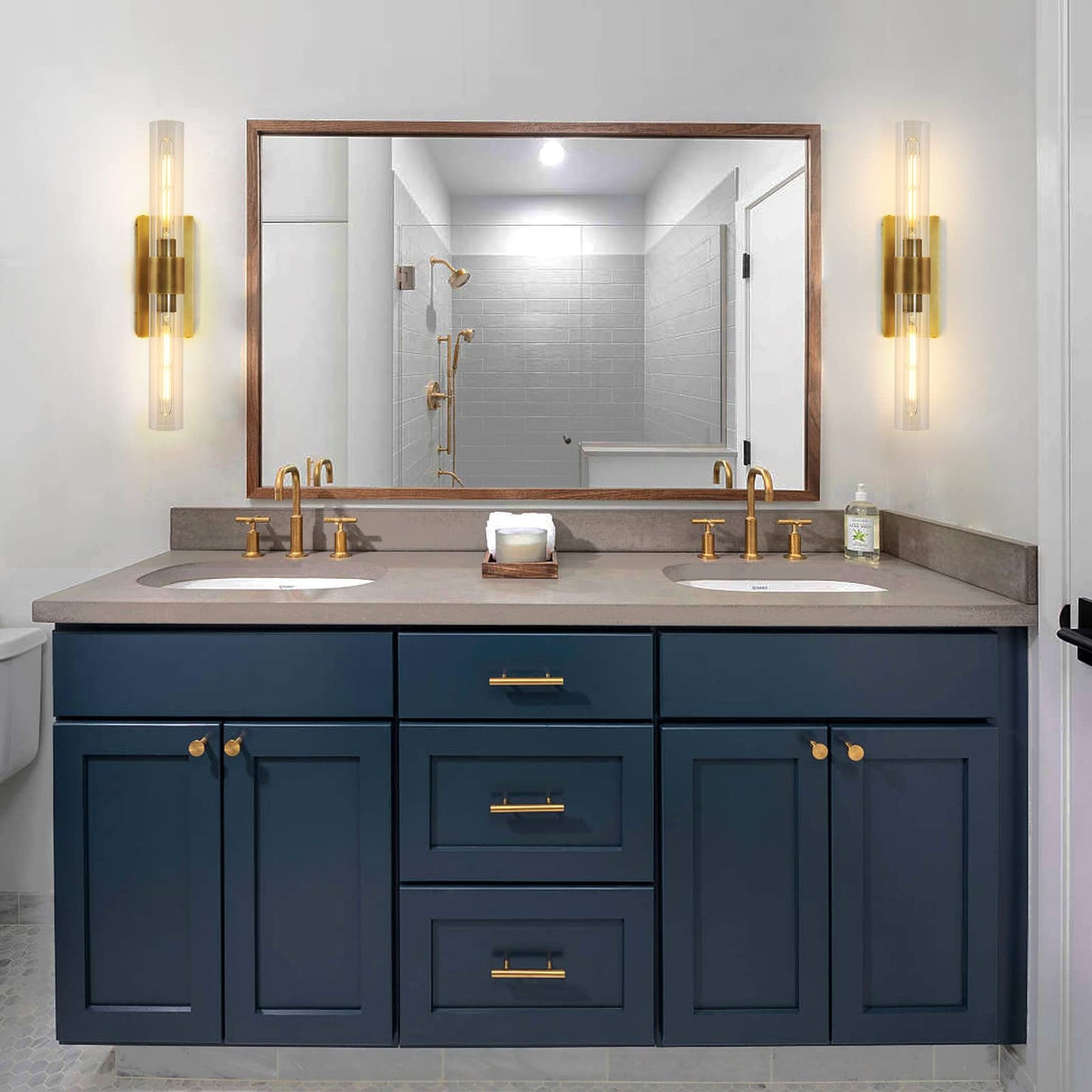 Brass Wall Sconces (2 Count)