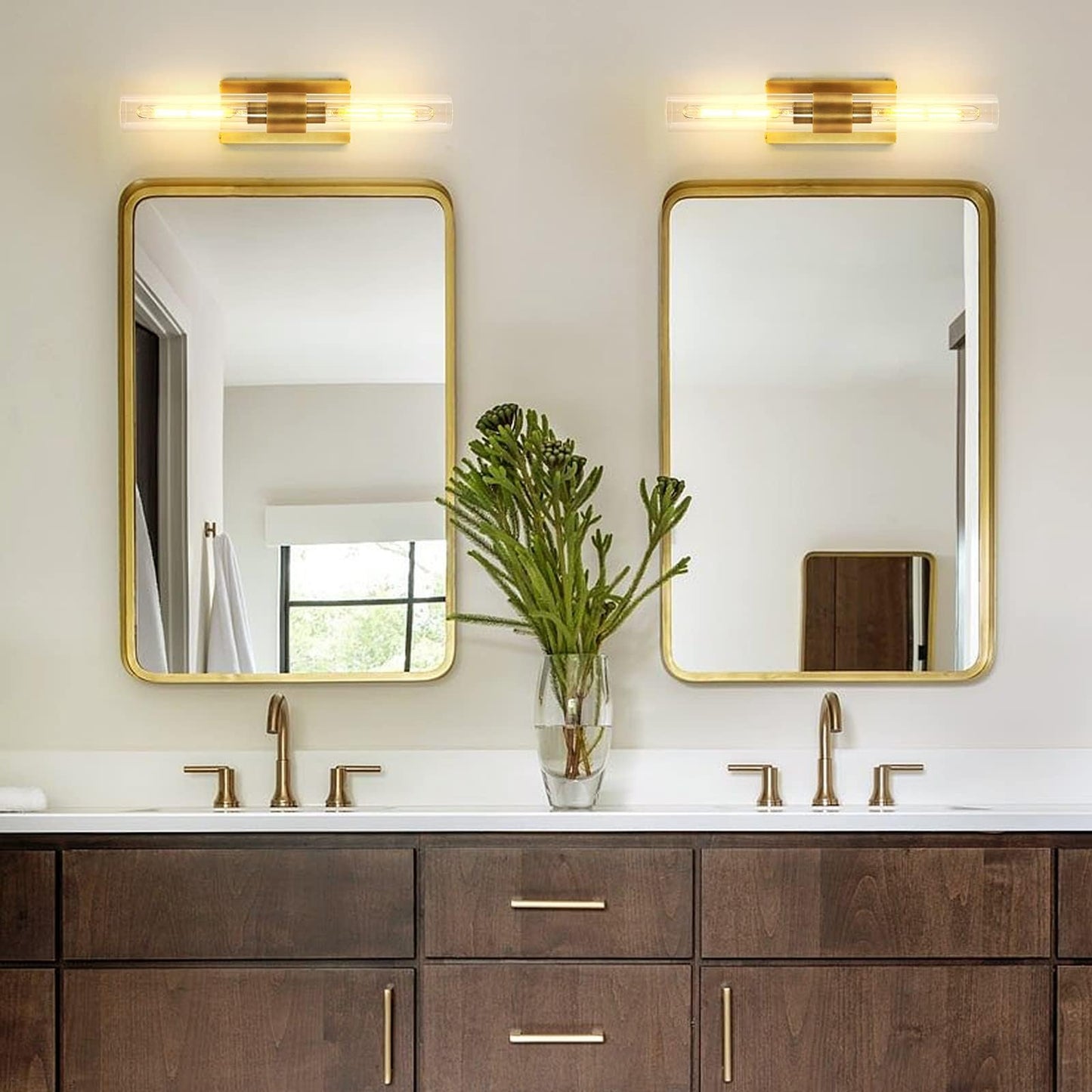 Brass Wall Sconces (2 Count)