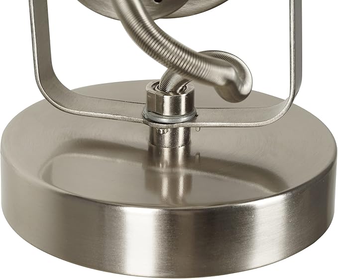 Catalina Lighting Modern Multipurpose Spotlight Desk or Wall Mount Accent Lamp, 6", Brushed Nickel, Pack of 1