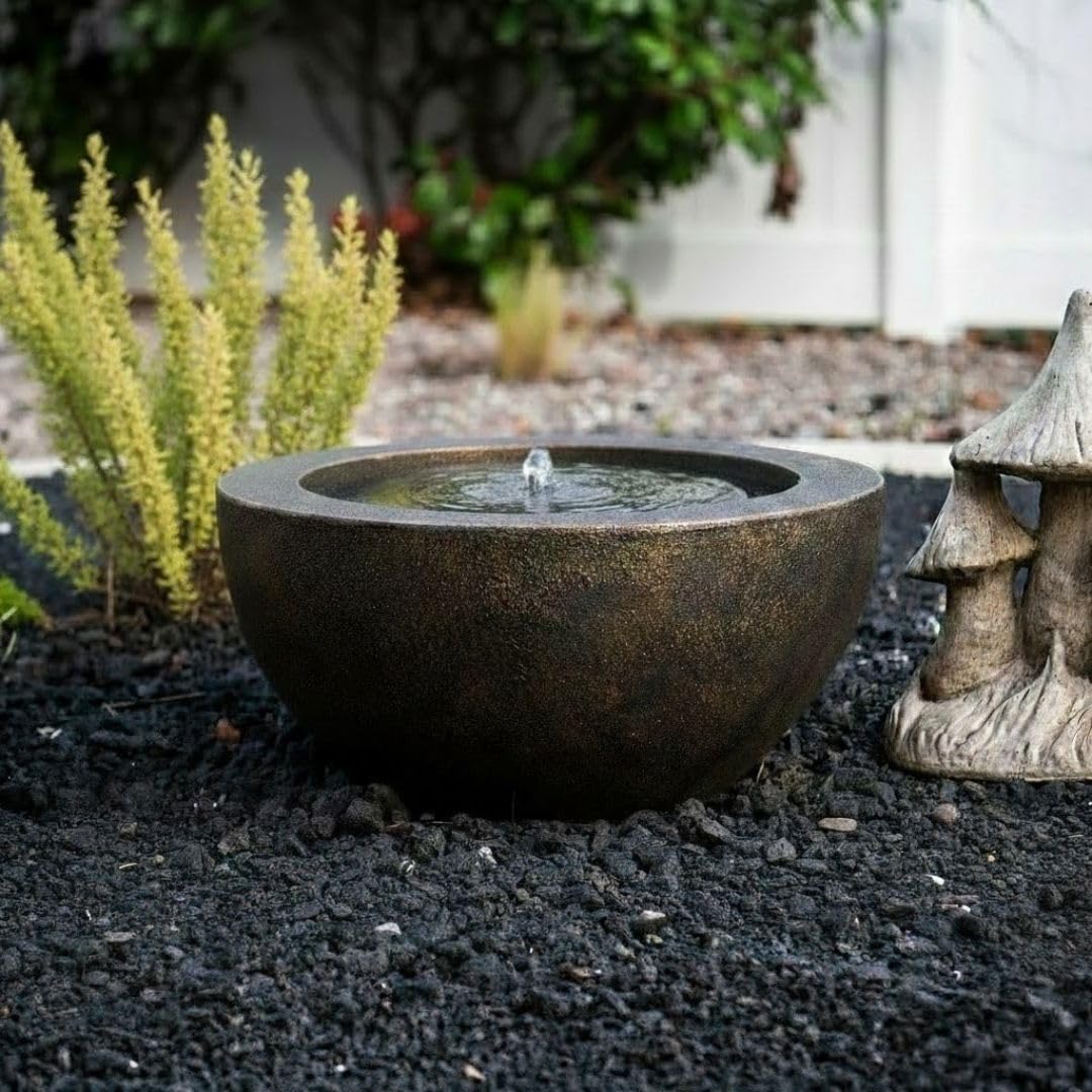 20" Round Sphere Water Fountain with LED Light