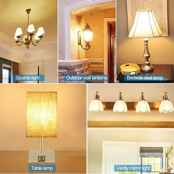 25Pack 2W S14 LED Glass Bulbs for Outdoor String Lights Replacement, E26 Medium Screw Base, 2700K Warm White LED Edison Light Bulb, 2 Watt to Replace 11w/20w/25w s14 Incandescent Bulbs