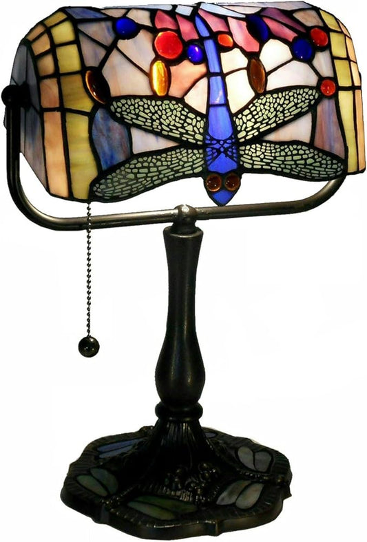 Dragonfly Banker Table Lamp
