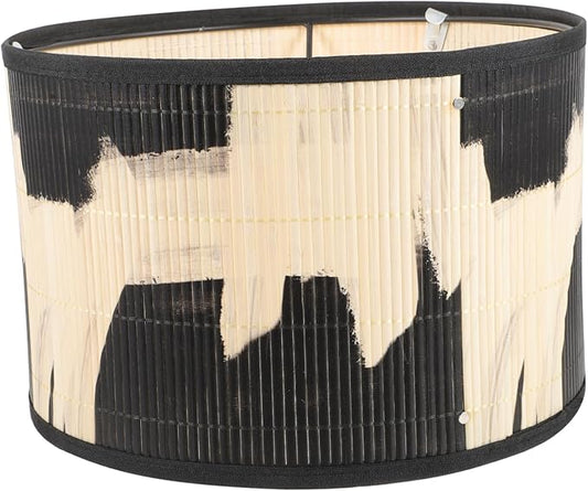 ARTIBETTER Bamboo Lamp Shade Vintage Drum Lampshade Chandelier Lamp Covers Replacement Light Accessory for Pendant Floor Light Home Lighting Accessories