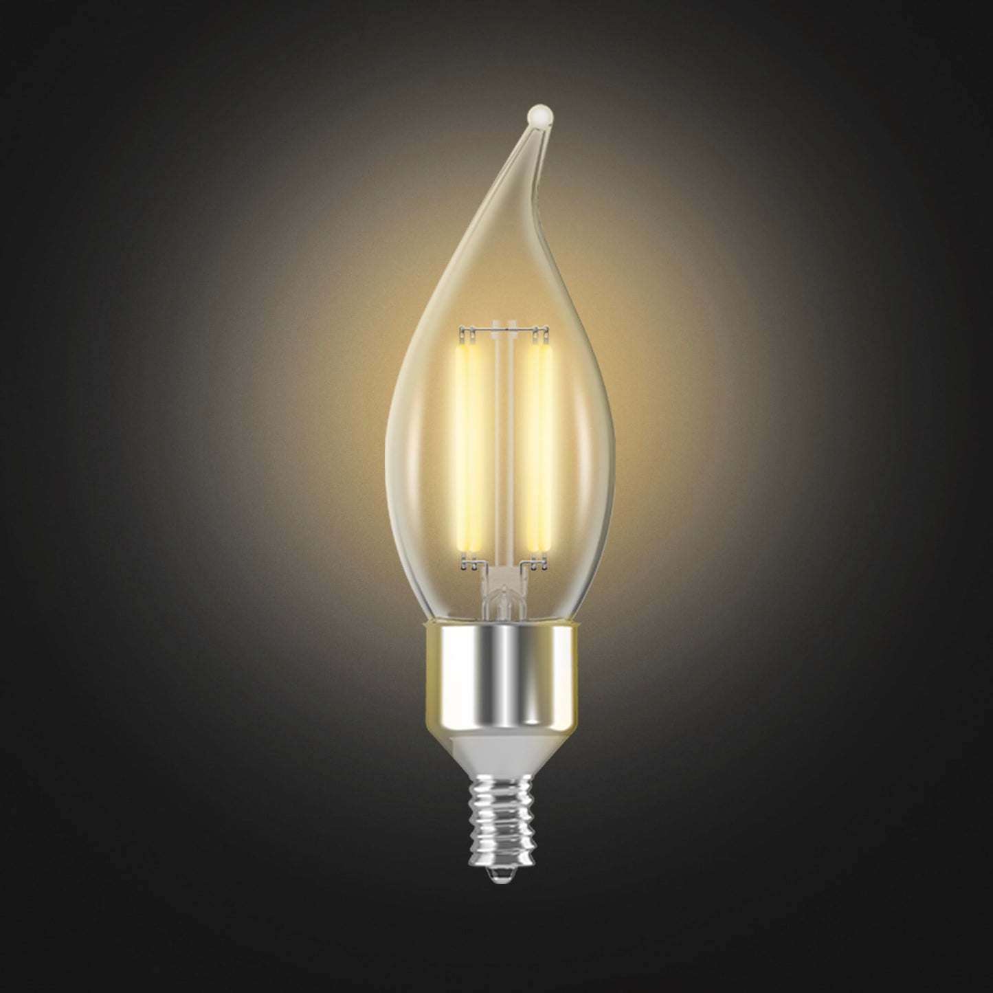 Smart CA10 Flame Tip LED Chandelier Light Bulb