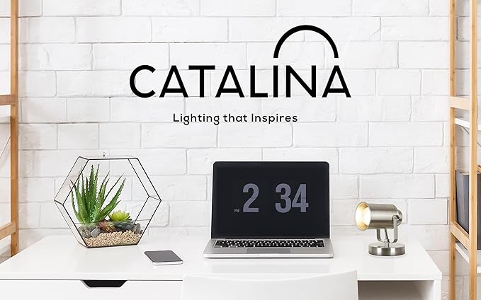 Catalina Lighting Modern Multipurpose Spotlight Desk or Wall Mount Accent Lamp, 6", Dark Bronze, Pack of 1