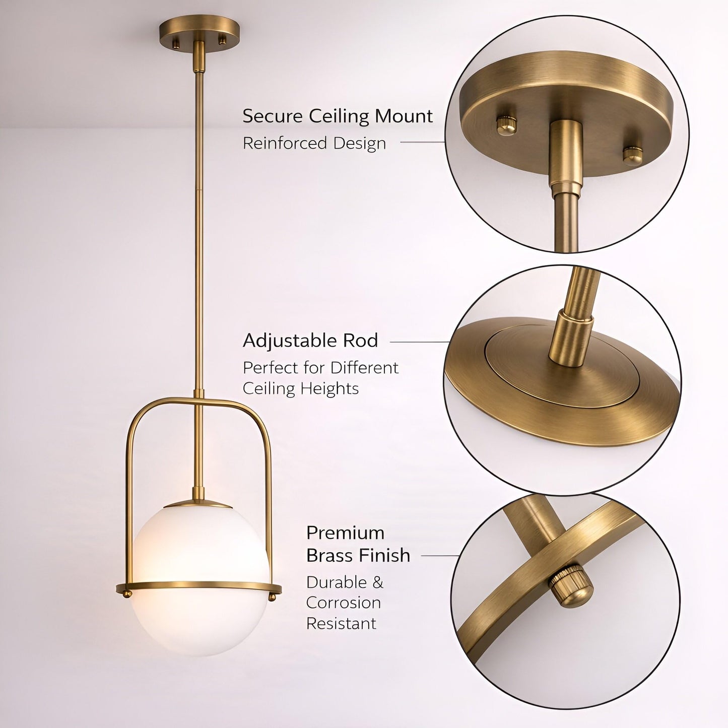 Brass Pendant Light Kitchen Island
