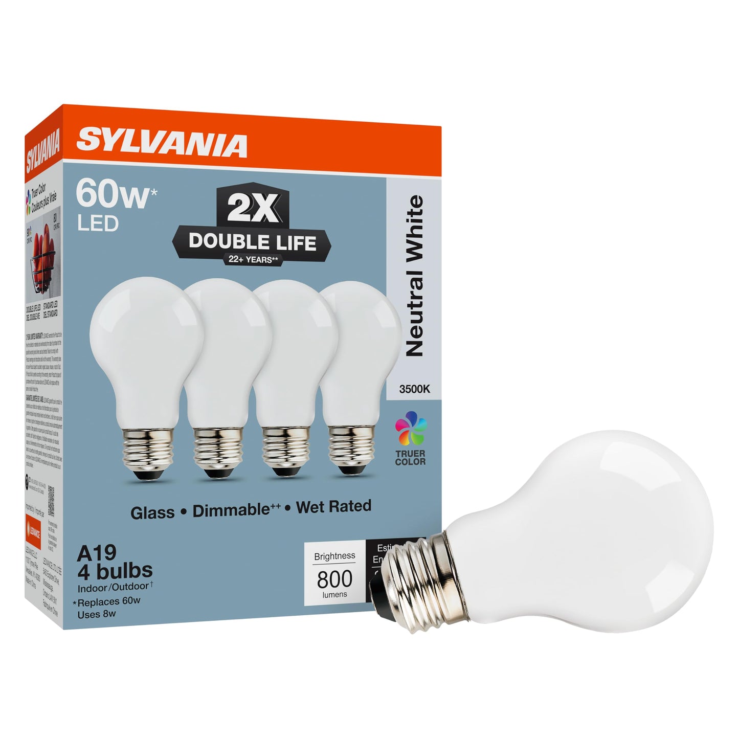 Sylvania Double Life LED Light Bulb (4 Count)