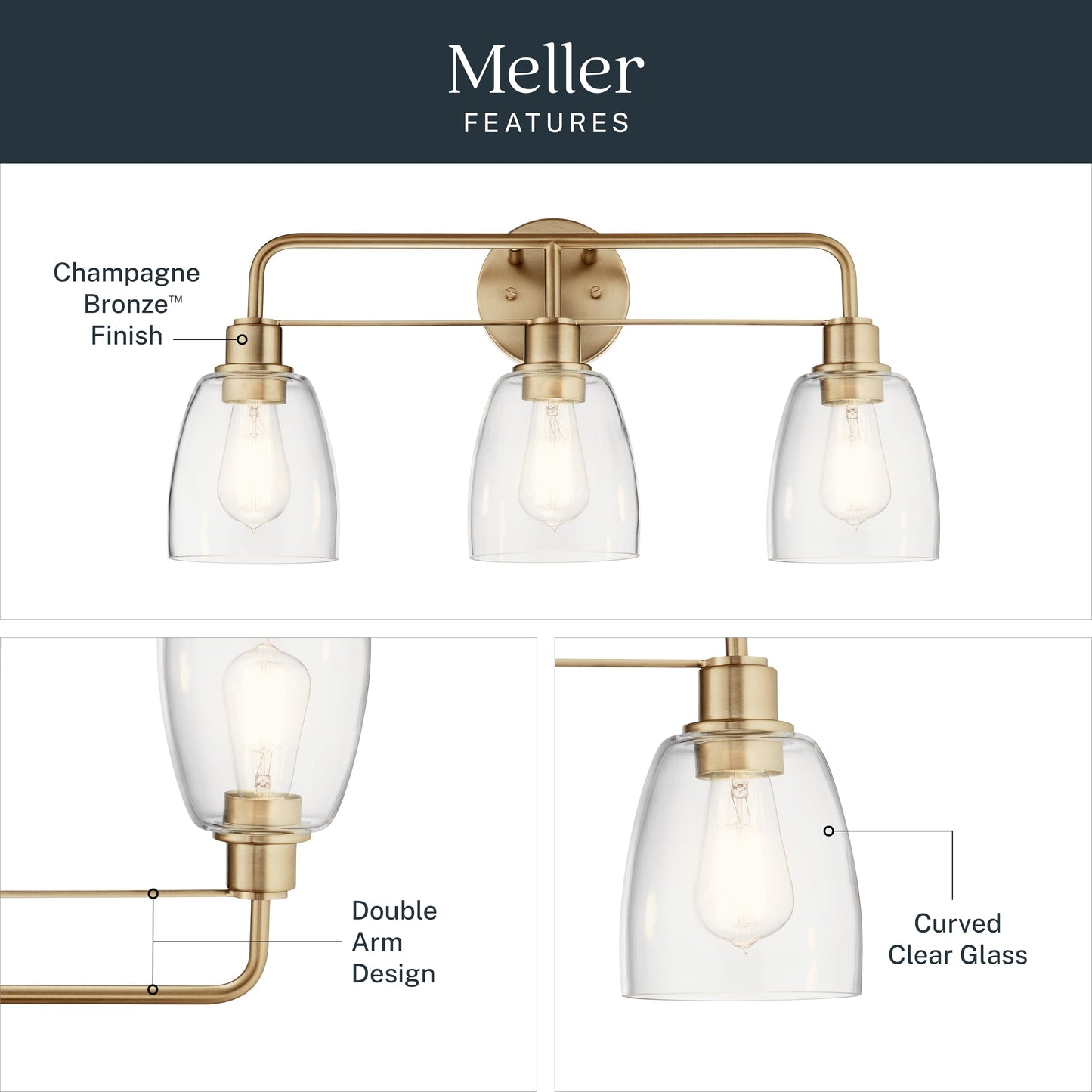 Meller 3 Light Industrial Vanity Light