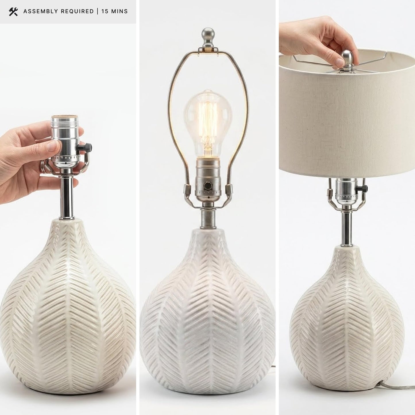 Rainermen Ceramic Table Lamp