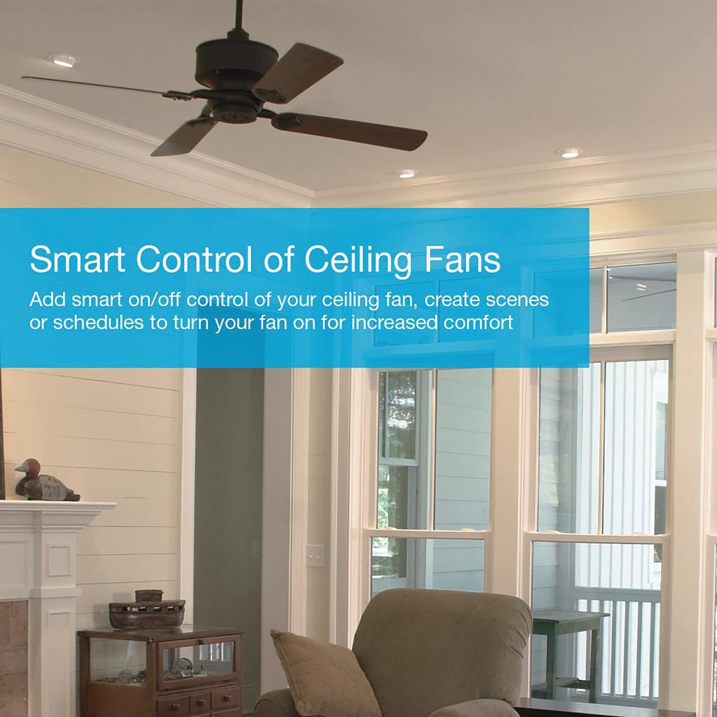 Caseta Smart Light Switch for Lighting and Fans