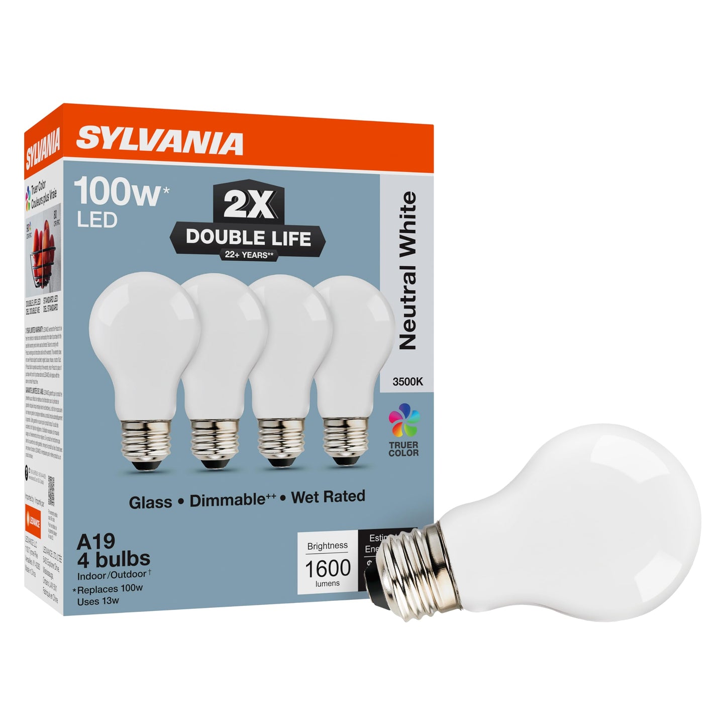 Sylvania Double Life LED Light Bulb (4 Count)