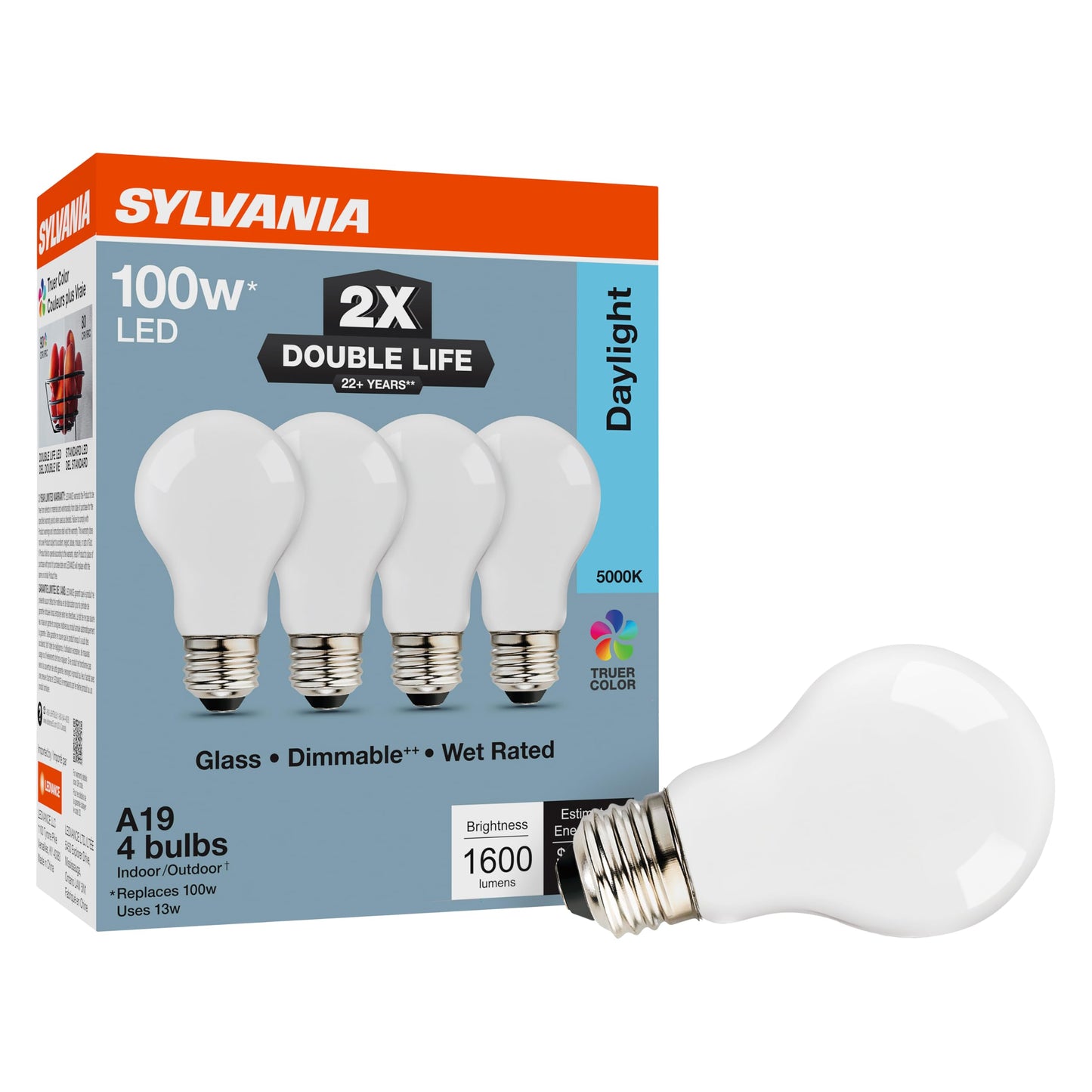 Sylvania Double Life LED Light Bulb (4 Count)