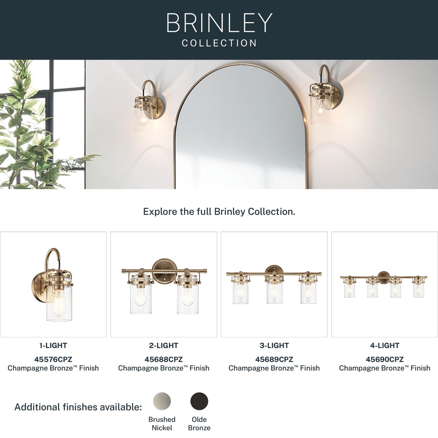 Brinley 3 Light Farmhouse Vanity Light