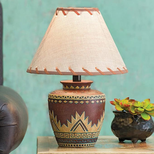 BLACK FOREST DECOR Bryce Canyon Accent Lamp – Rustic Cabin Table Light – 15" x 10"