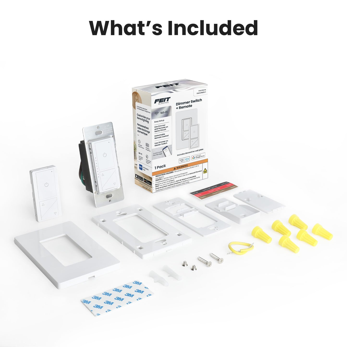 Smart WiFi Dimmer Switch with Remote