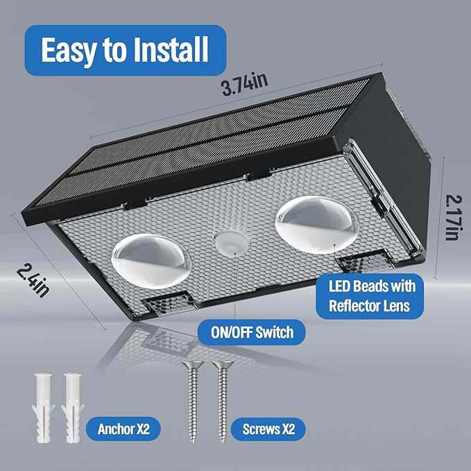 NIORSUN Solar Fence Lights,12 Pack Deck Light,Led Outdoor Lights 3000K/4500K/6000K+ RGB Up & Down Wall Lights Waterproof,Solar Powered Light for Backyard/Pool/Railing/Patio/Porch/Step