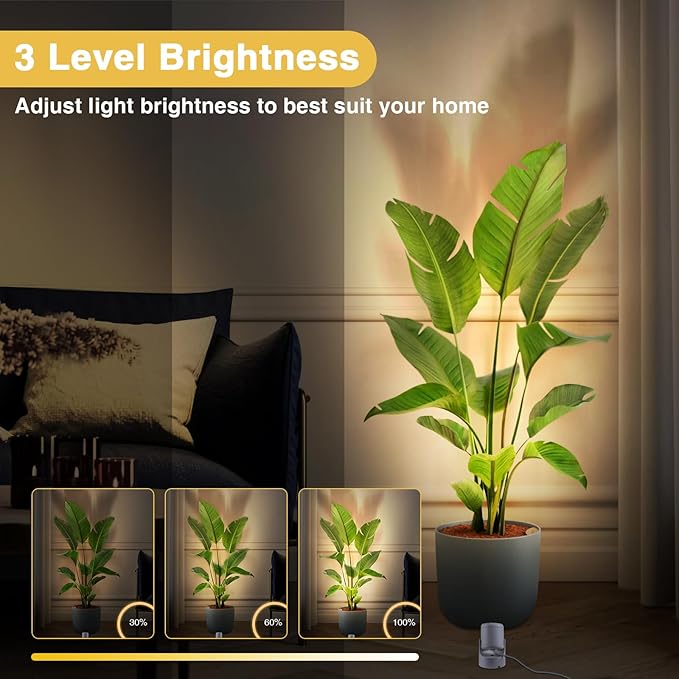 4 Pack 6W RGBW Uplighting Indoor Color Changing Up Lights Indoor with Remote Dimmable LED Christmas Spot Lights for Home Aluminum Accent Lighting for Party Plant Decor with 5.9 FT Plug Cord