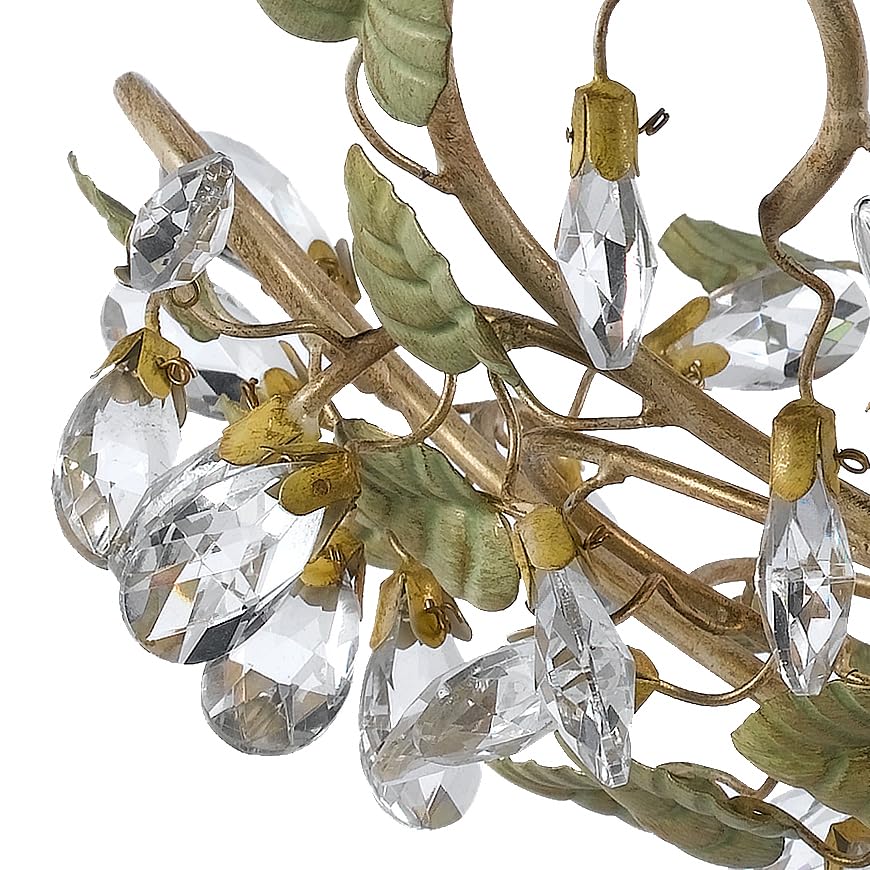 Josie 5 Light Champagne Green Tea Semi Flush Mount