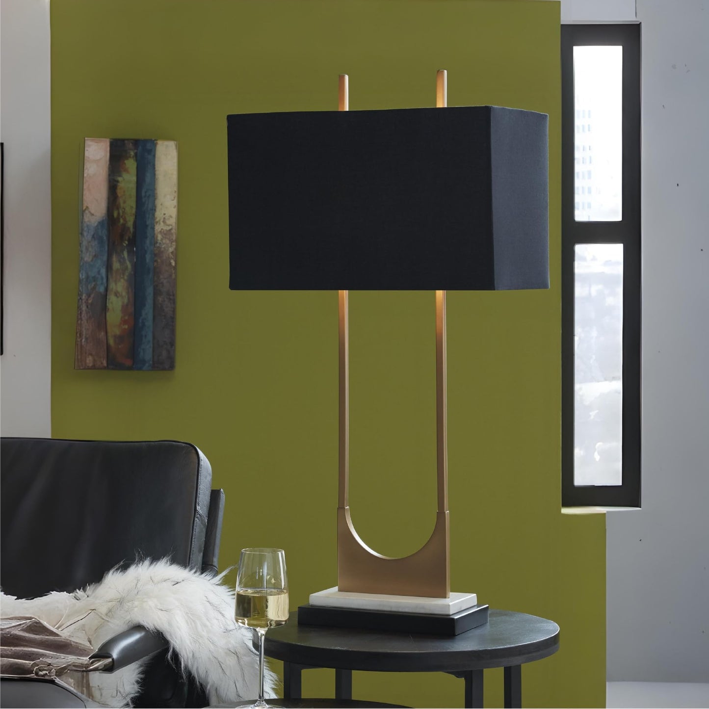Table Lamp Tall Modern Marble