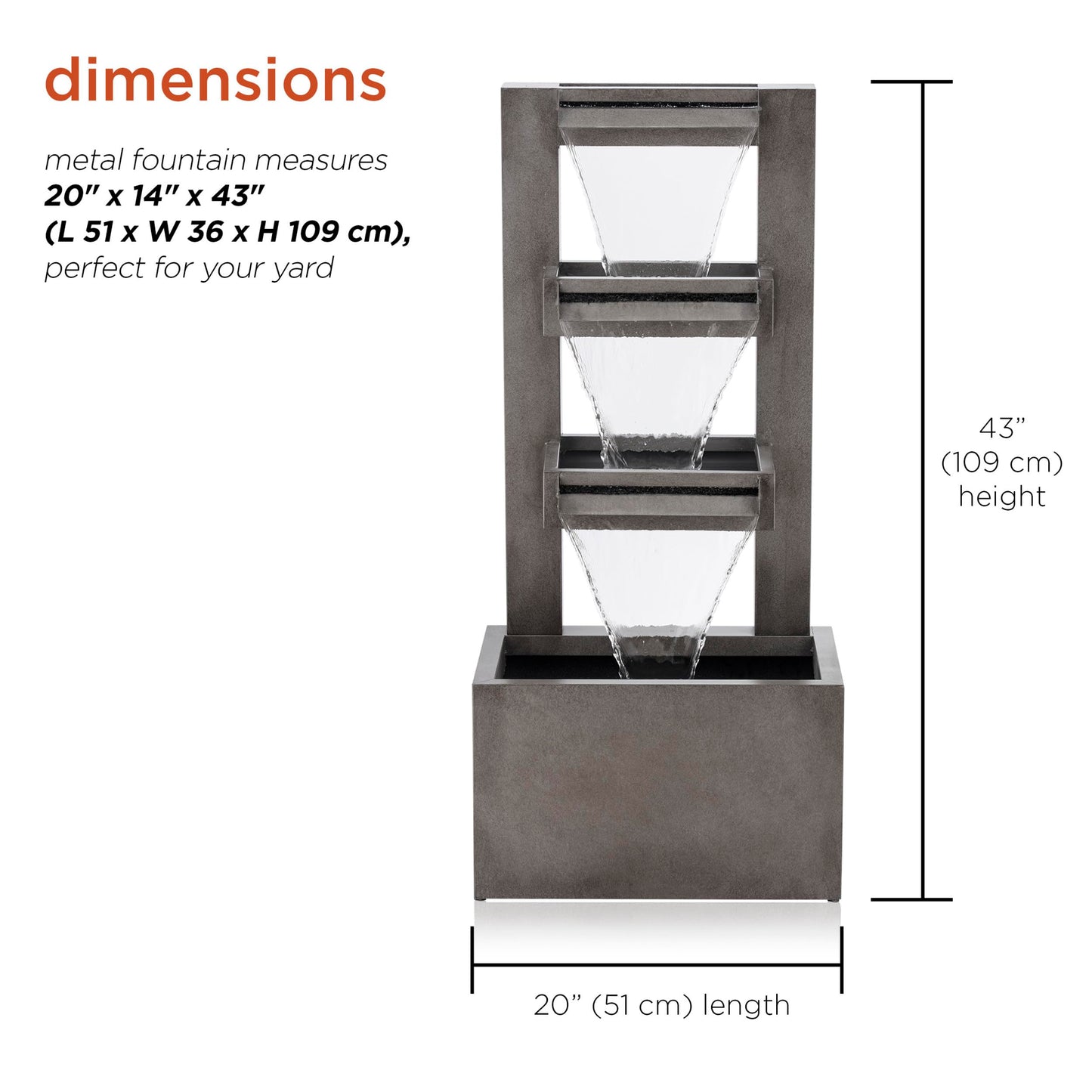 43" Tall Multi