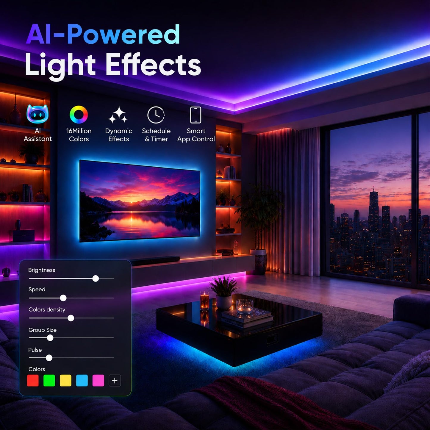 16.4ft LED Strip Lights (16.4ft)