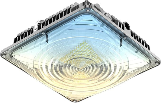 LED Canopy Light for Gas Station Light, 120W 18000lm 0-10V Dimmable 5000K, IP65 Waterproof Commercial Canopy Lights for Outdoor Garage Warehouse Shop Carpor UL Listed, 1 Pack