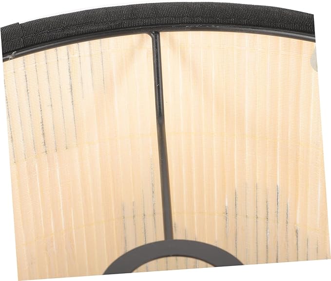 ARTIBETTER Bamboo Lamp Shade Vintage Drum Lampshade Chandelier Lamp Covers Replacement Light Accessory for Pendant Floor Light Home Lighting Accessories