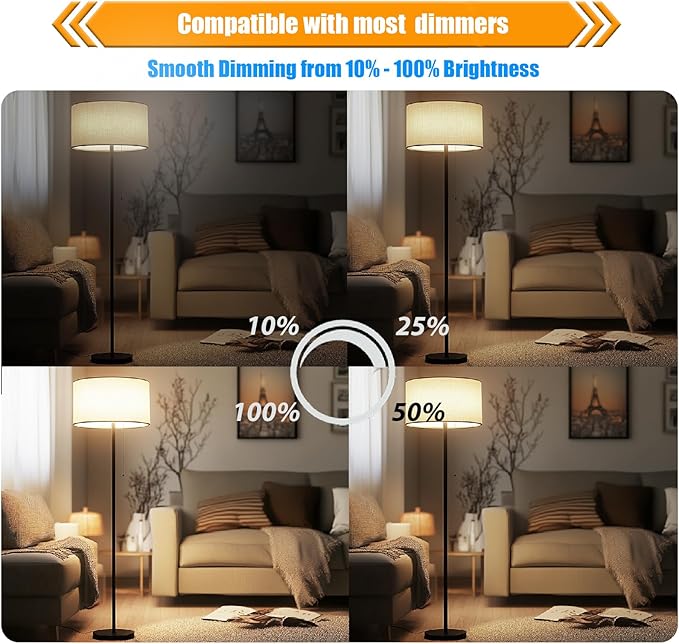 12 Pack Dimmable LED Edison Bulb 40W Equivalent, 5000K Daylight 4W LED Bulbs, E26 Base Vintage Light Bulb, Decorative ST19 Light Bulbs for Ceiling Light Fixtures
