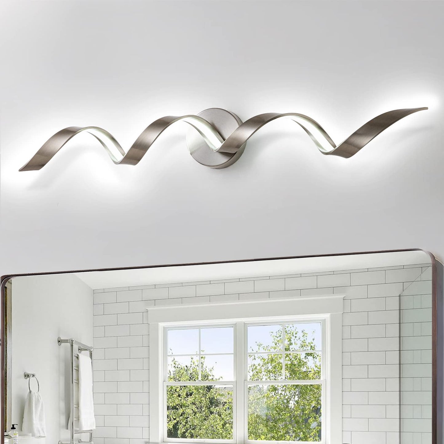 Dimmable Modern LED Bathroom Vanity Light 32 inch